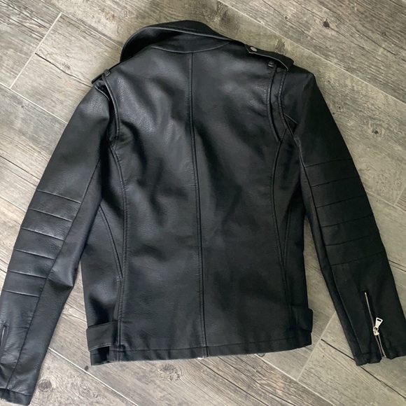 Vegan Leather Moto Jacket - Picture 5 of 5